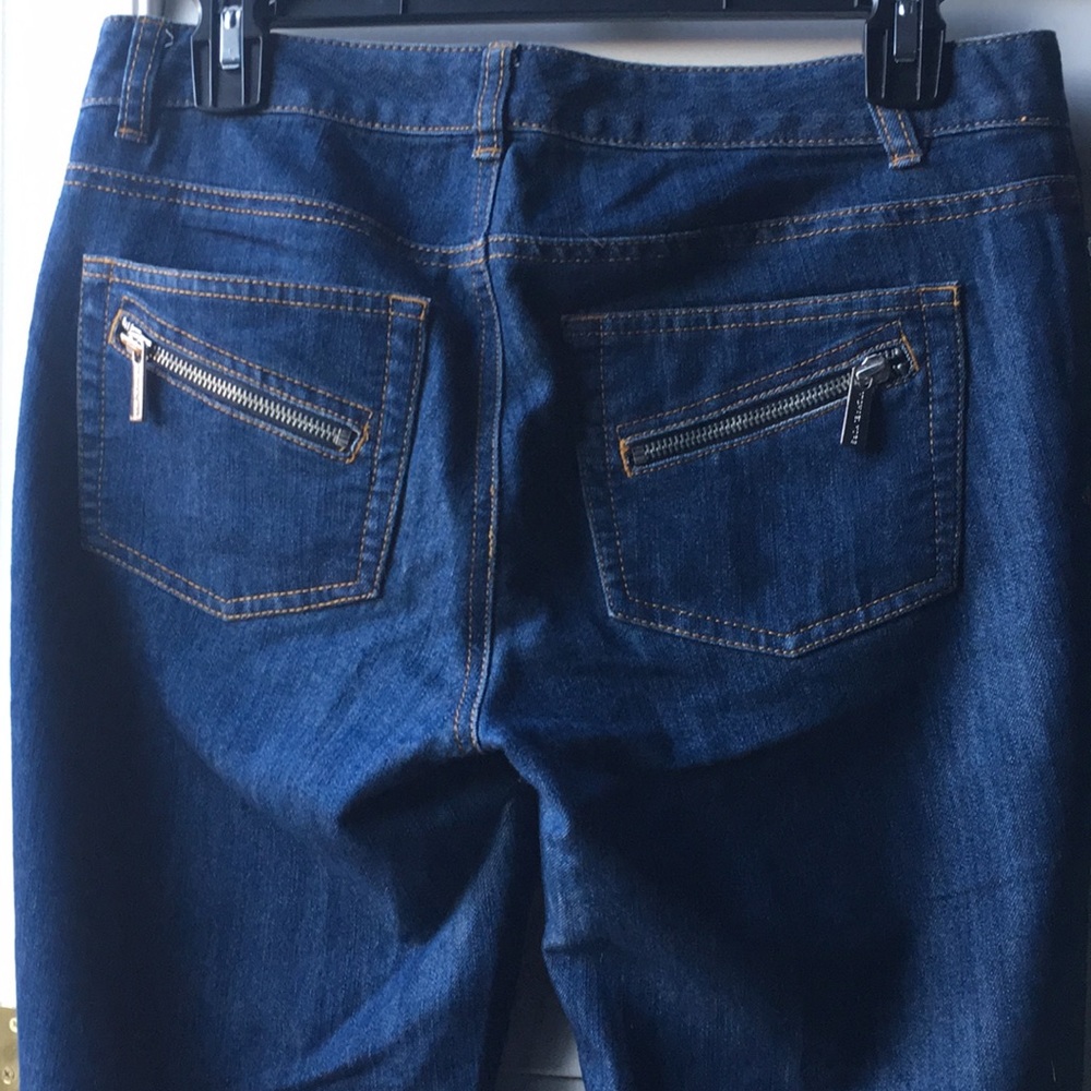 Michael Kors soft jeans with zipper back pockets